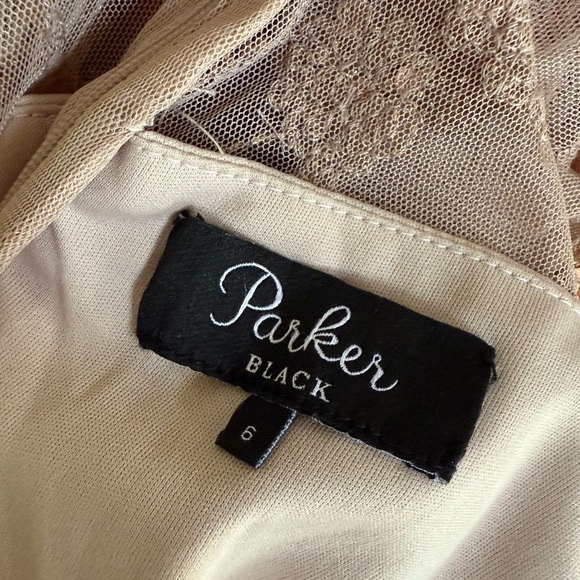 Parker Black label Florence beaded dress in Rosaline champagne nude color - Picture 9 of 10